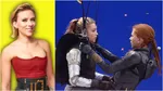 Скарлетт Йоханссон в прозрачной юбке без штанов на 'SNL'