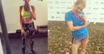 Элли Голдинг демонстрирует свою фигуру в черном кружевном белье после тренировки