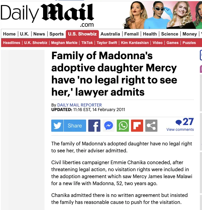 Адвокаты Мадонны требуют отклонить иск, поданный из-за предполагаемого опоздания на начало концерта