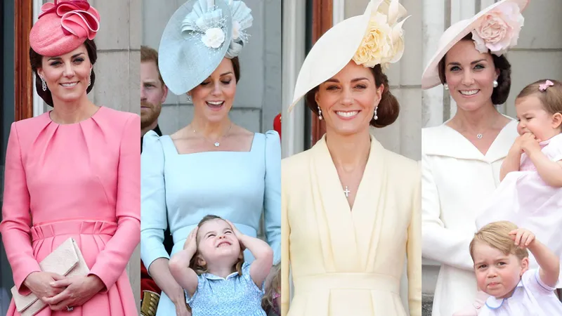 Наряд Кейт Миддлтон на параде Trooping the Colour войдет в историю